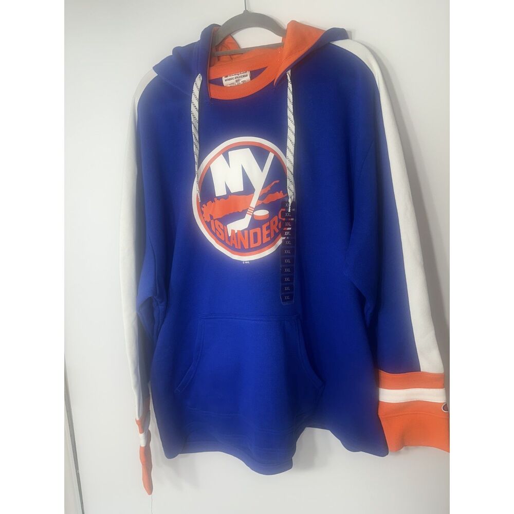 Champion New York Islanders NHL Pullover Hoodie Blue Orange Men’s 2XL
